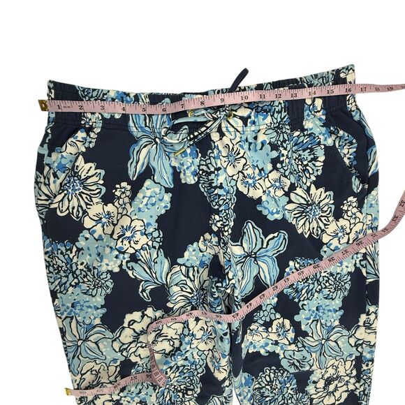 Lilly Pulitzer Blue Floral Track Pants - Picture 11 of 14